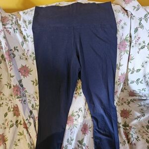 Navy Blue High-Waisted Leggings
